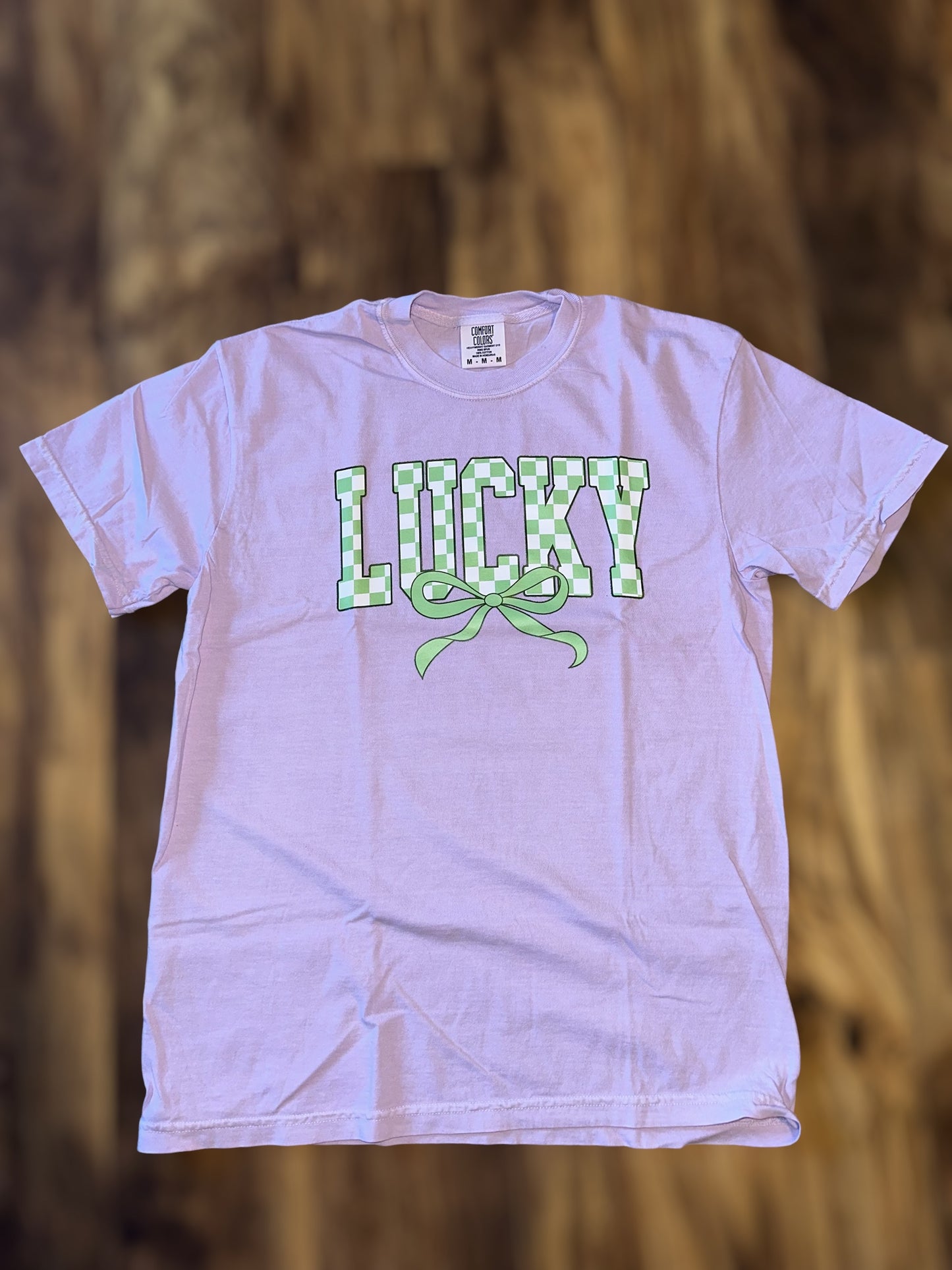 Lucky with Bow Tee