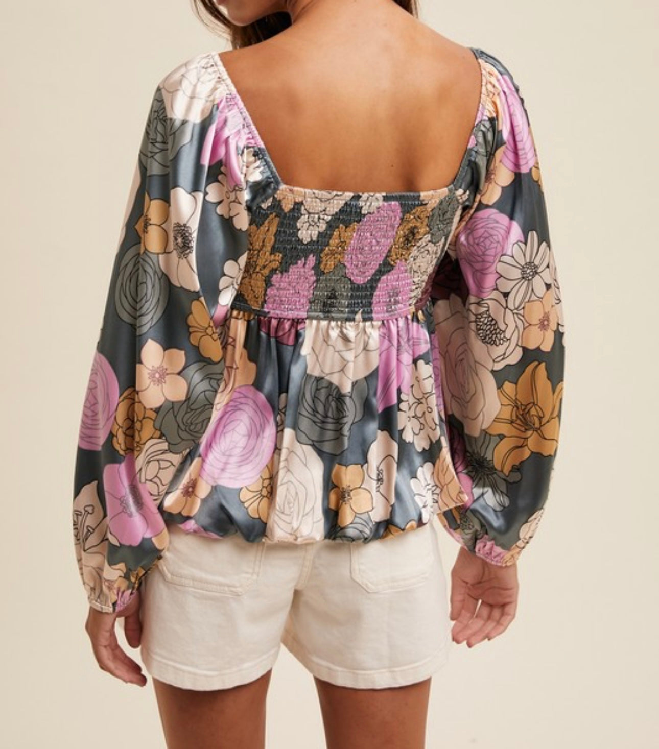 Floral Peplum Top