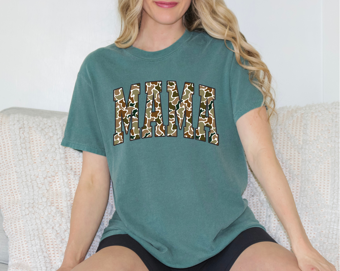 Brown Old School Mama Tee