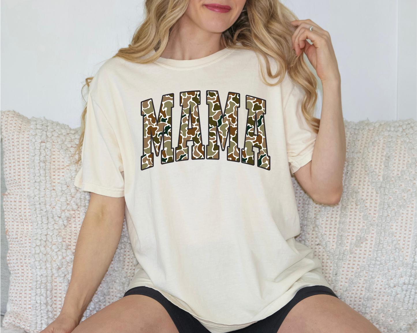 Brown Old School Mama Tee