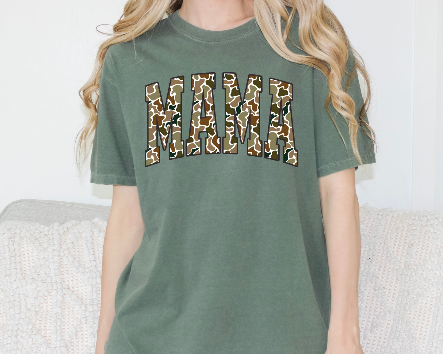 Brown Old School Mama Tee