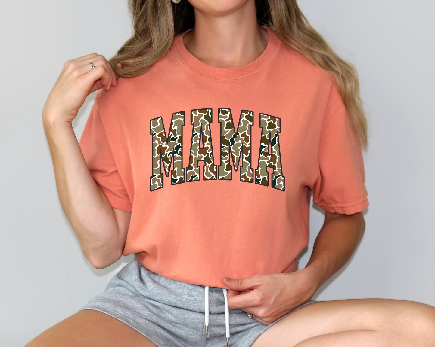 Brown Old School Mama Tee