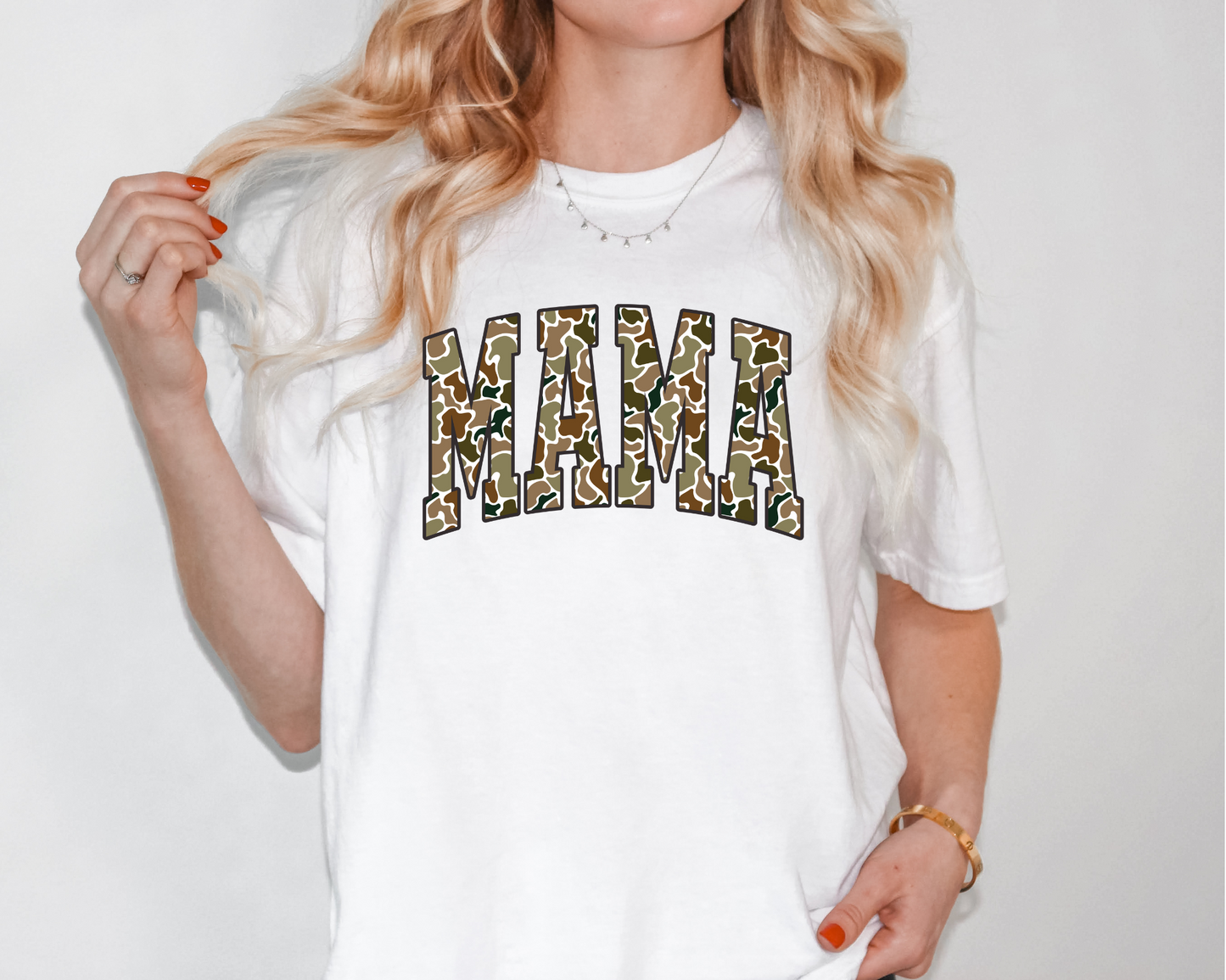 Brown Old School Mama Tee