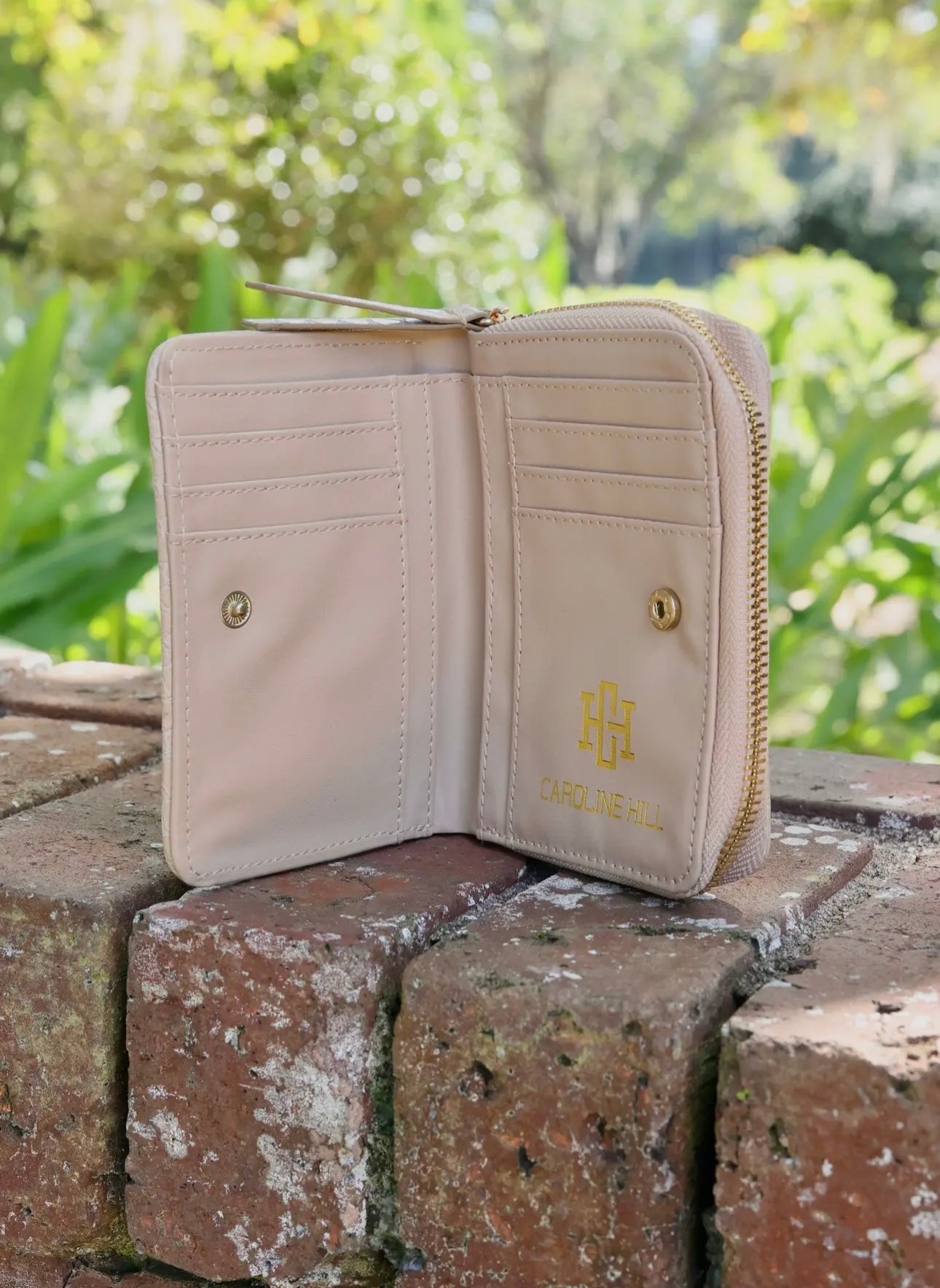 Nadine Zipper Wallet Tan