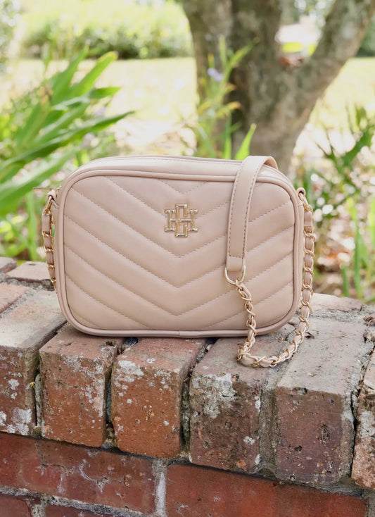 Bryce Crossbody Tan Quilted