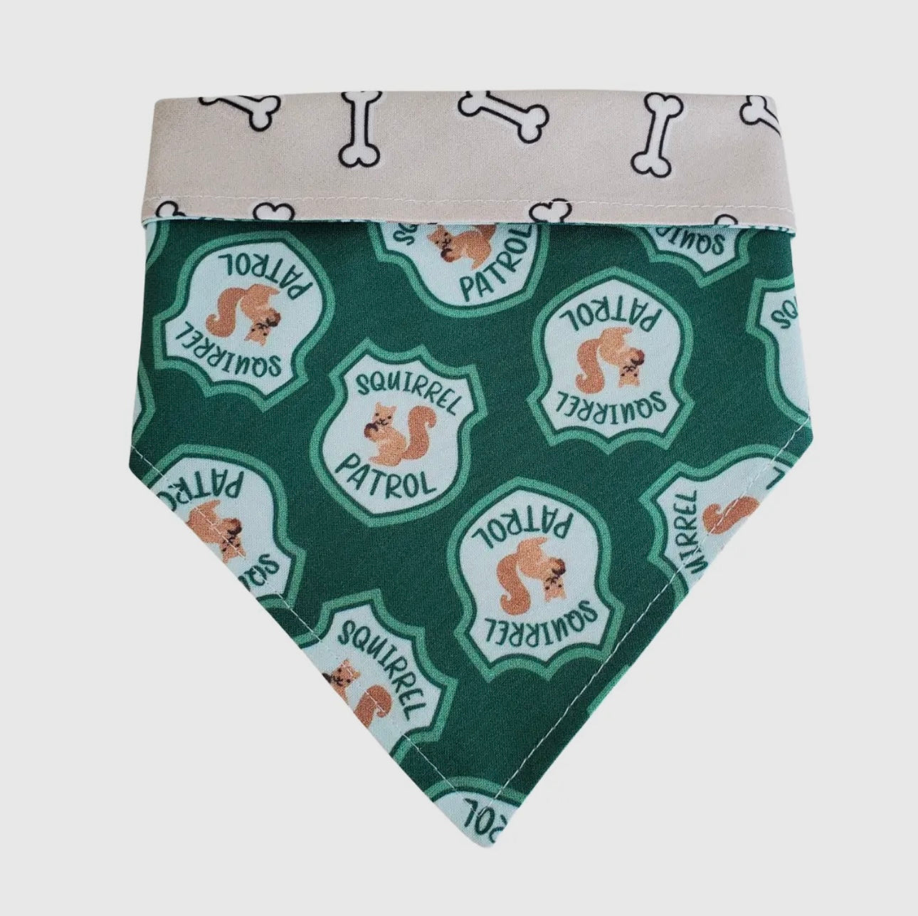 Squirrel Patrol - Reversible Dog Bandana