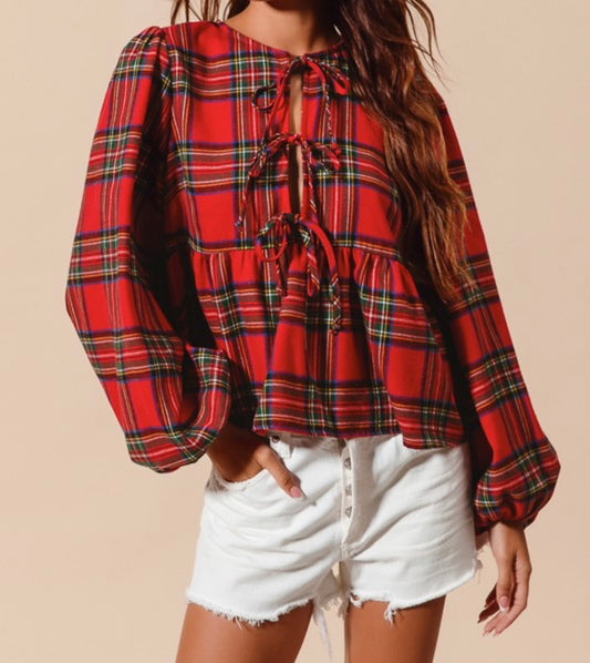 Plaid Perfection Top