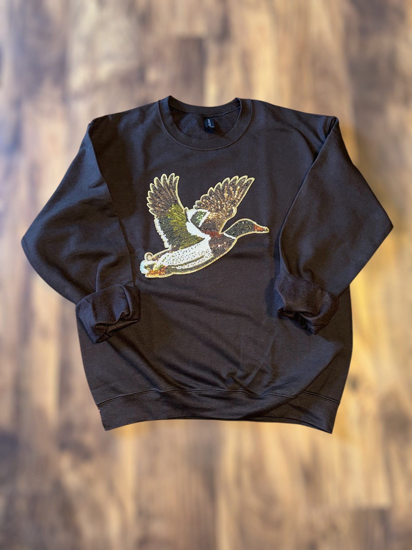 Sequin Mallard Patch Sweatshirt