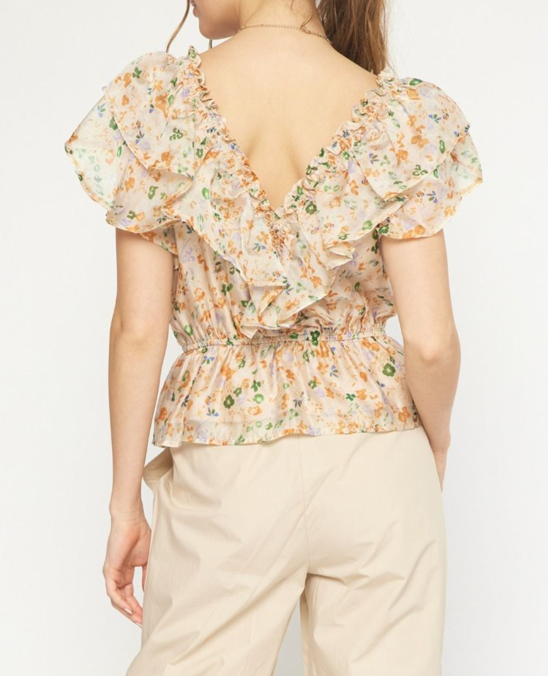 Blooming Grace Peplum Top