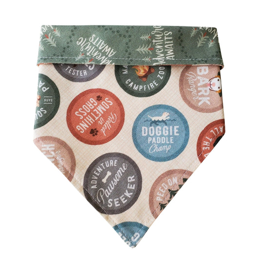 Merit Badge - Reversible Dog Bandana